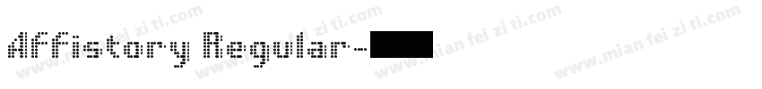 Affistory Regular字体转换